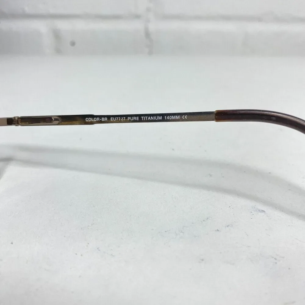 Charmant Pure Titanium EU7727 VO Brown Eyeglasses‎ Frame 53-21-140mm H2033
